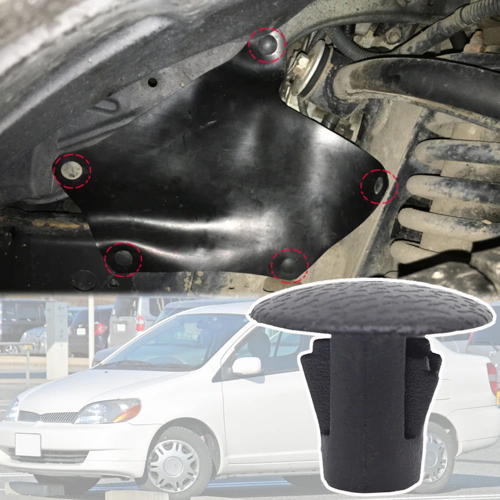 For Toyota Yaris XP10 1999 2000 2001 - 2005 Platz Car Mud Flaps Guards Shield Pins Screws Apron Retainer Clip Rivet 90467-10186