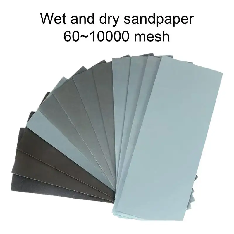 Wet Dry Sandpaper 60 To 10000 Grit Sandpaper For Automotive Polishing Woodworking Tool Sand Sheet For Woodworking Automotive And