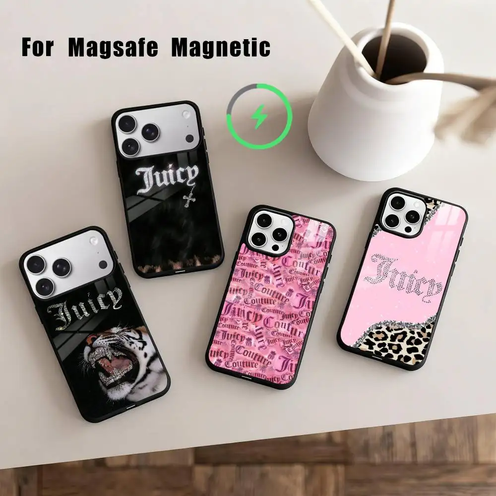 

J-Juicy C-Couture Phone Case For iPhone 17,16,15,14,13,12,Plus,Pro,Max for Magsafe Magnetic Wireless Charging