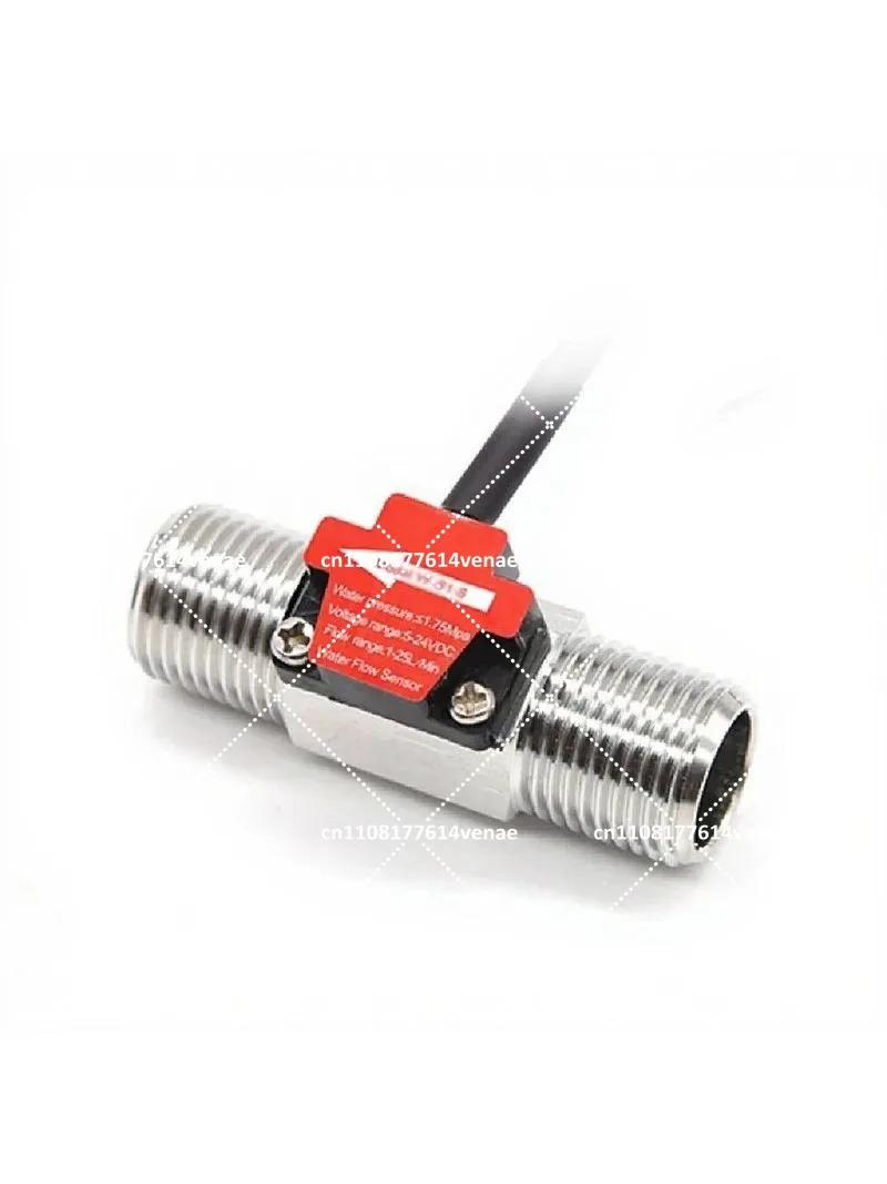 1 Inch Integrated Water Flow Sensor Measure Flow Rate Velocity Temperature Intelligent Liquid Flow Meter