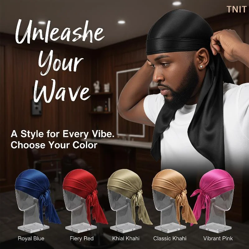 Men'S Fashion With Hat - [J] Durag Unisex Berbahan Sutra dengan