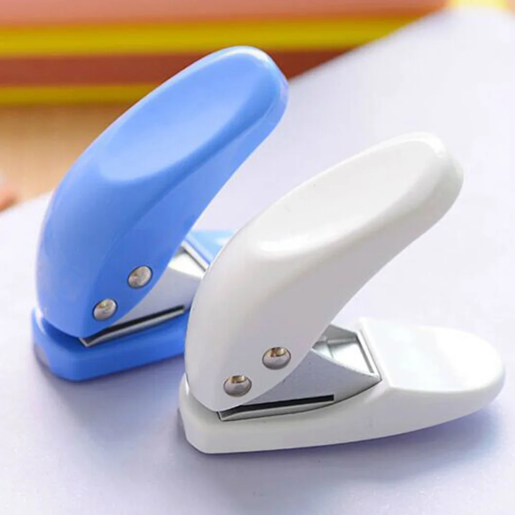 

2Pcs Hole Puncher Heavy Duty Manual Punch for Certificate Paper Id Card Mobile Phone Film Office Supplies Strong Penetrating