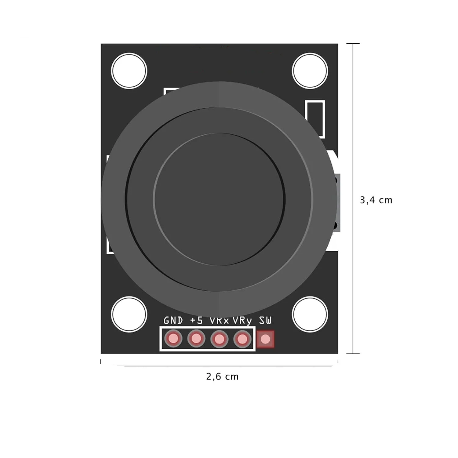Módulo de joystick KY-023 compatible con Arduino y Raspberry