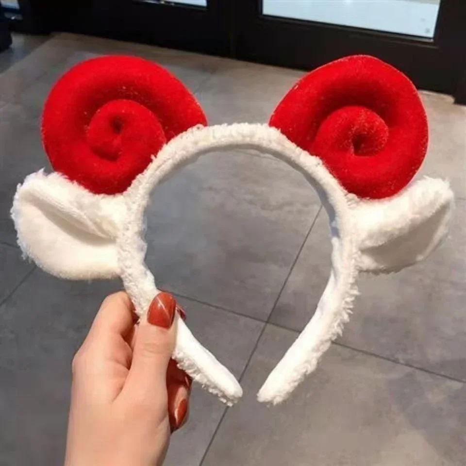 Cute Sheep Horn Lamb Ear Women Headband Makeup New Head Band Hair Headwear for Wash Face Shower Fashion Accessories Girls