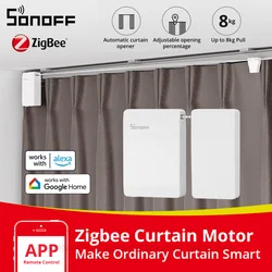 SONOFF ZBCurtain Zigbee Smart Curtain Motor Adjustable Smart Home Remote Control Work with Alexa Google Home SmartThings Alice