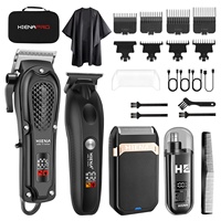 HIENA Pro Hair Clipper Set High Power Portable Cordless Hair Cutting Machine Men's Professional Electric Beard Shaving Razors