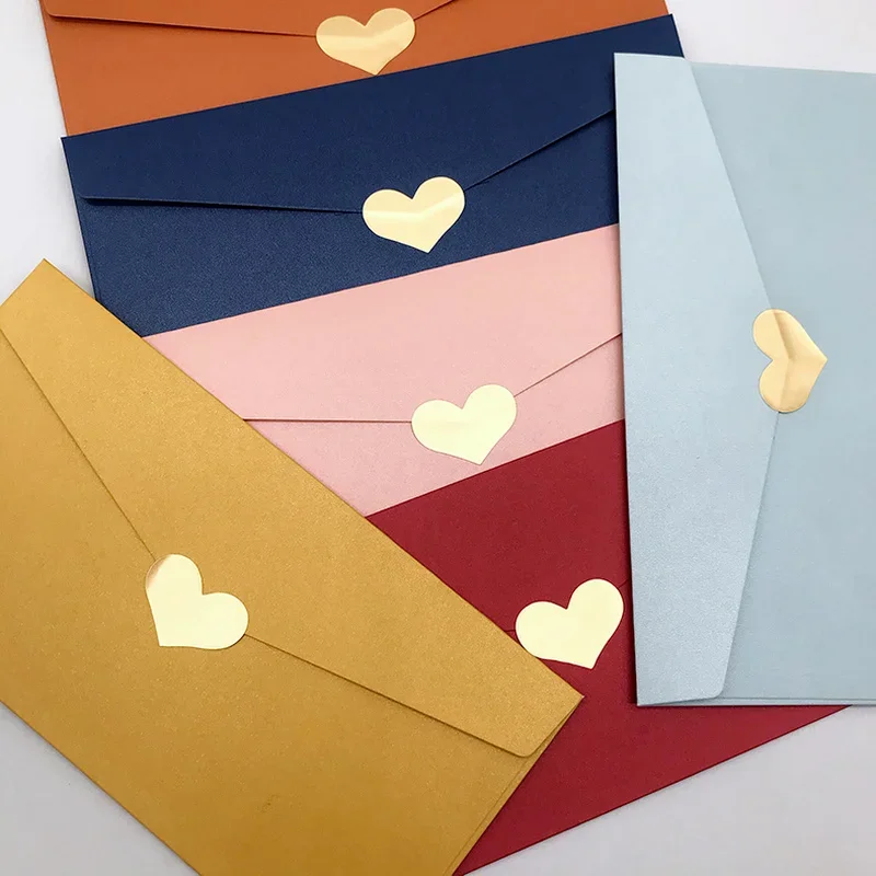 Thank you stickers Golden Heart Shaped Sticker business Gift Box Packaging Sealing Label Baking DIY Gift Party Stickers sheets