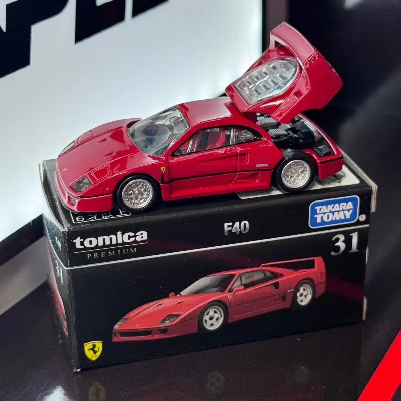 Takara Tomy Tomica Premium 31 Ferrari F40 1/64 Alloy Diecast Sports Car Model Collectible Ornament Kids Boys Birthday Gift Toy - view 2