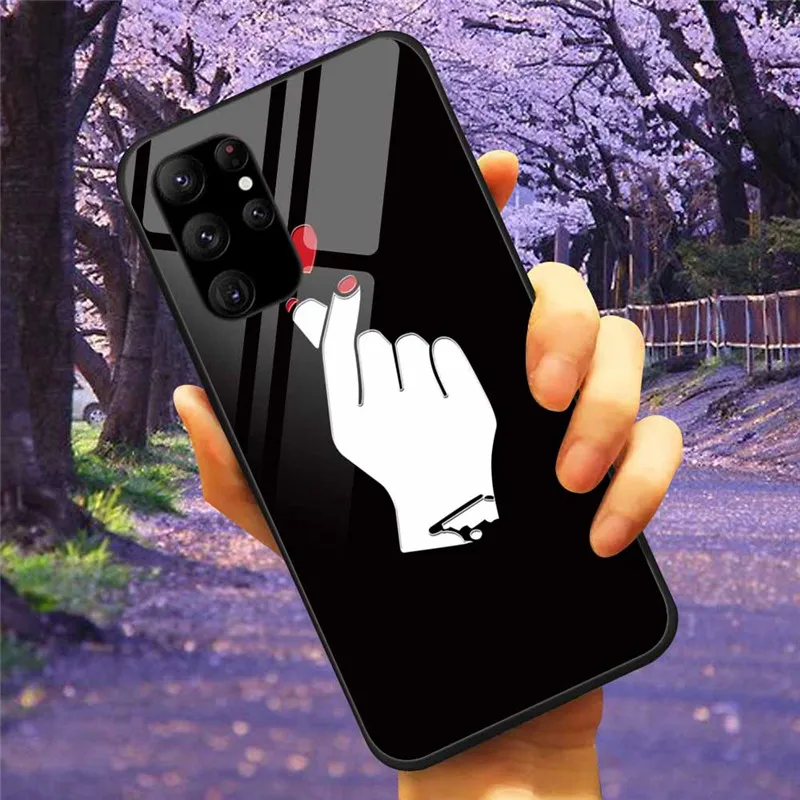 For Samsung S24 /S24 Plus /S24 Ultra 5G Case Tempered Glass Cover Bumper for Samsung Galaxy S24 Plus Ultra 5G Phone Shell S24 FE