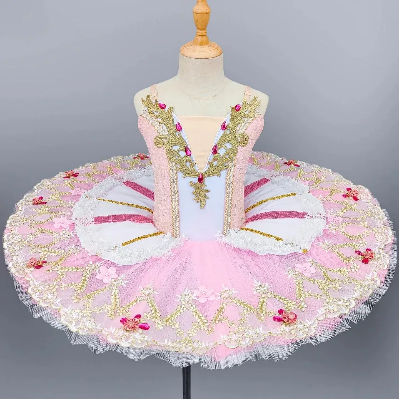 Professional Ballet Tutu Dress Classical Platter Pancake Performance Stage Ballerina Party Dance Costume