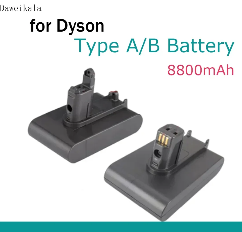 

2024 Nwe for Dyson 22.2V 8800mAh Type A/B Li-ion Vacuum Battery for Dyson DC35, DC45 DC31 DC34 DC44 DC31 Animal DC35 Animal