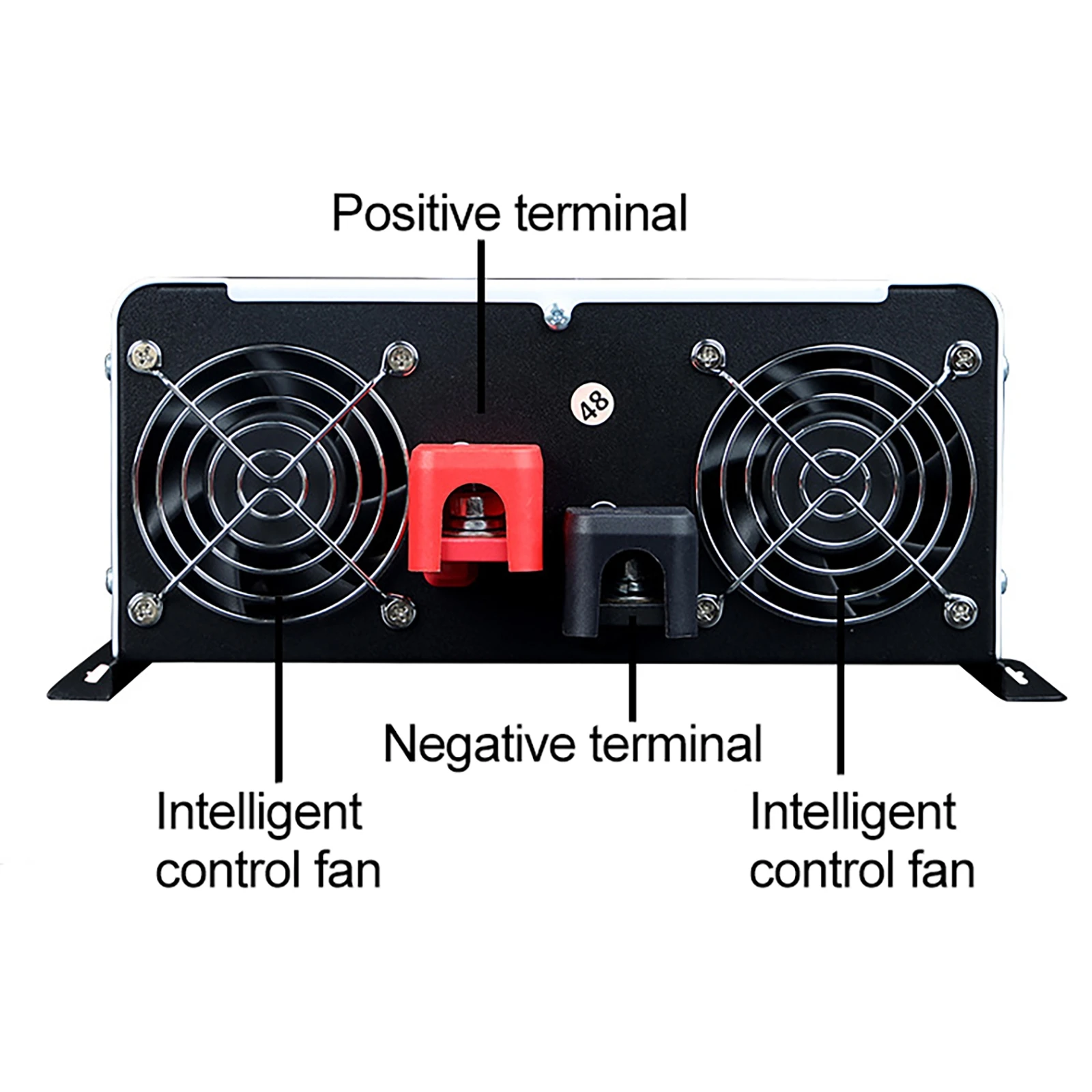 Imagem -04 - Inversor de Onda Senoidal Pura 10kw 5kw 12v 24v 48v a 110v 120v 220v Carregador Portátil Solar Off Grid Power Car Inversores 12000w 10000w