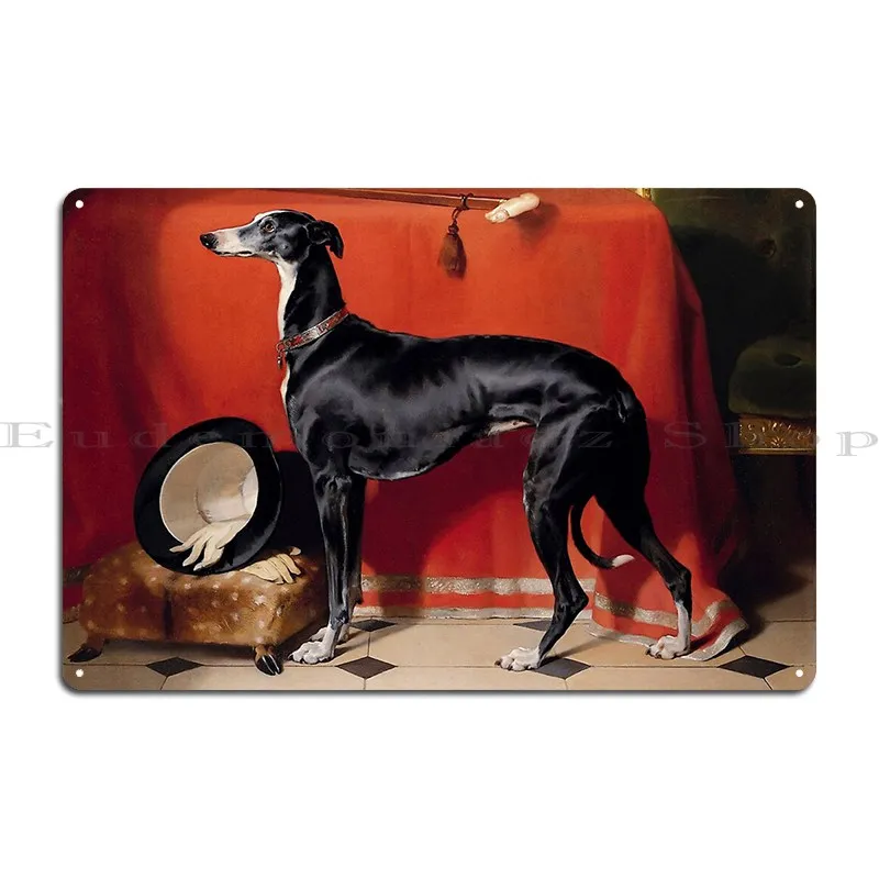 Eos A Favorite Greyhound Of Prince Albert Metal Plaque Living Room Club Printing Garage Wall Decor Tin Sign Poster