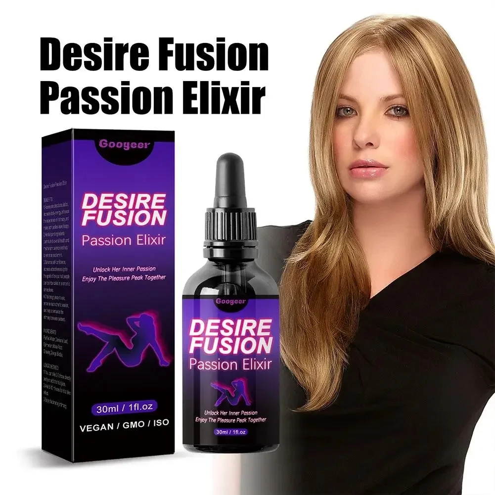 Desire Fusion Passion Elxir Libido Booster para mujer, mejora la autoconfianza, aumenta el atractivo, encienda el amor, Spark R1