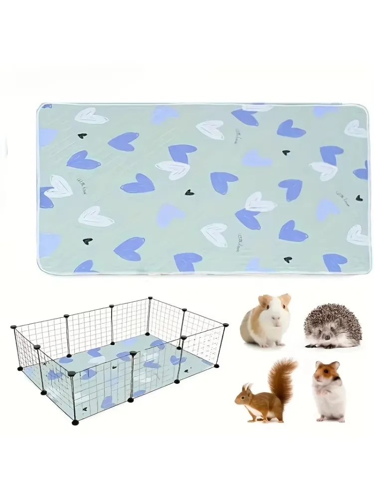 1PC 31x47 Inch Super Absorberend Antislip Cavia & Hamster Kooi Mat Wasbaar Huisdier beddengoed voor Konijnen En Kleine Dieren - afbeelding 2