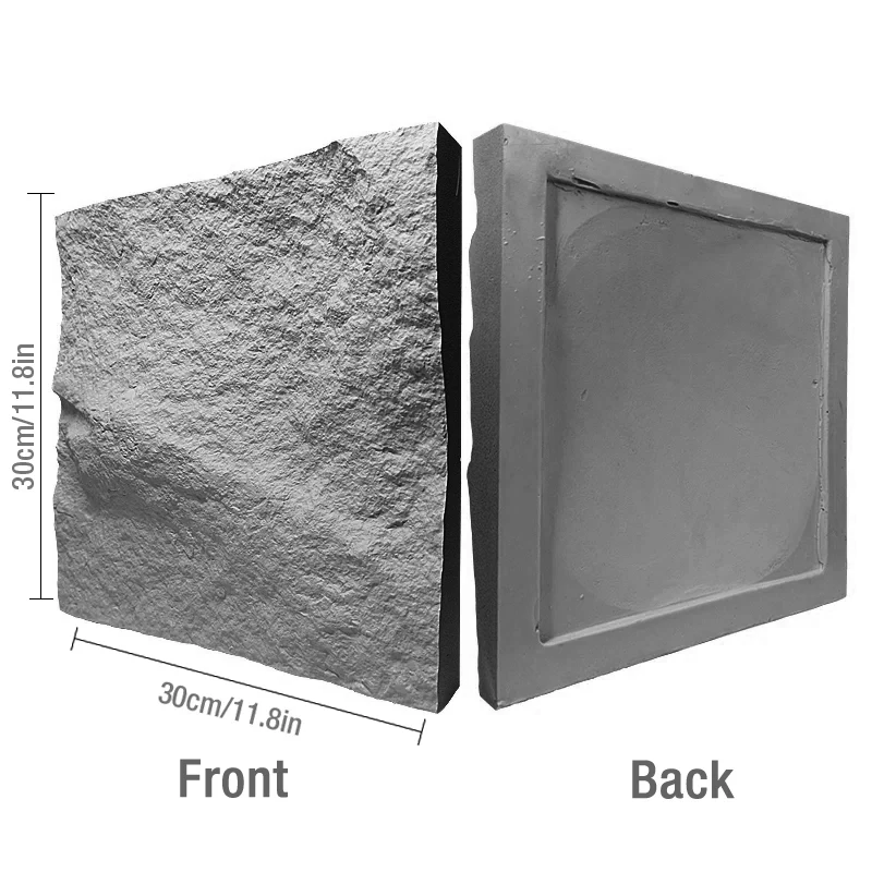 石のパターンを覆う3D壁,リビングルームの装飾用の高シミュレーション石の壁パネル,30cm,4ユニット