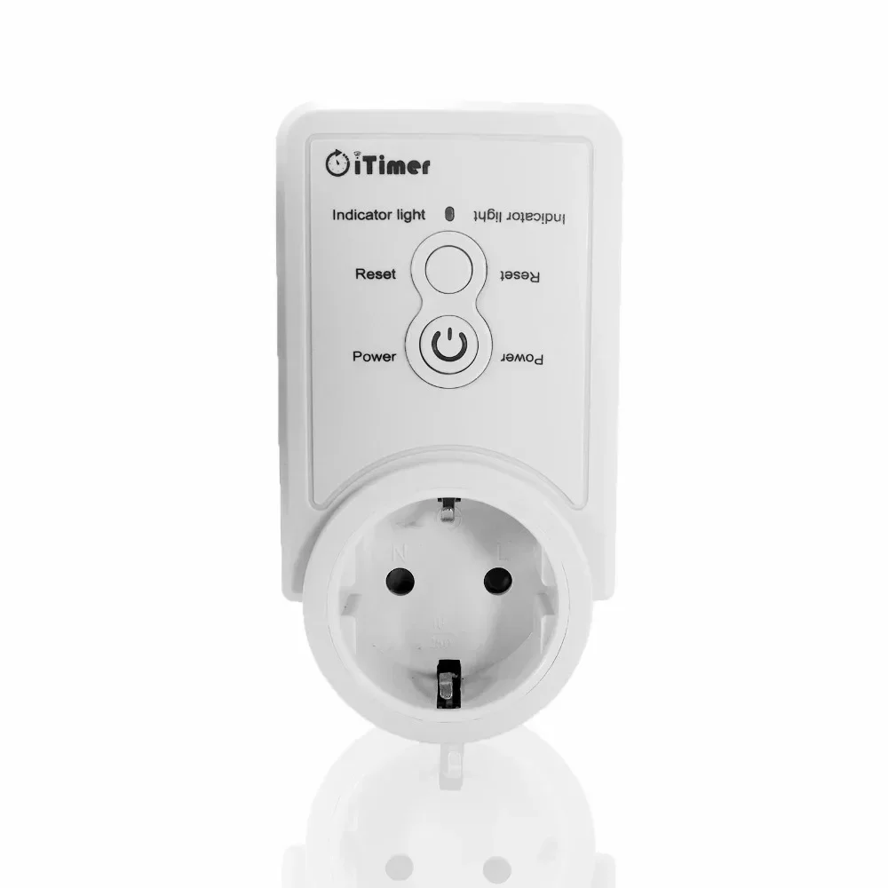 V106 EU Plug Smart GSM Power Outlet Plug Socket with Temperature Sensor SMS Command Control Russian Version