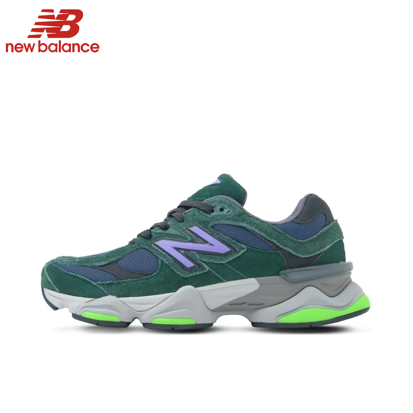 New Balance Men/Women Reflective NB9060 Athletic Shoes Unisex Low Top Outdoor 9060 Shockproof Lightweight Running Sneakers