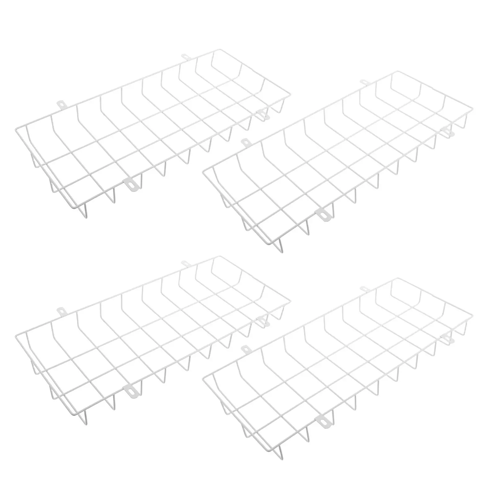 4Pcs Emergency Light Protective Cage Uv Resistant Metal Wire Guard Rectangular Exit Sign Cover Wall Mounted Emergency Exit Sign