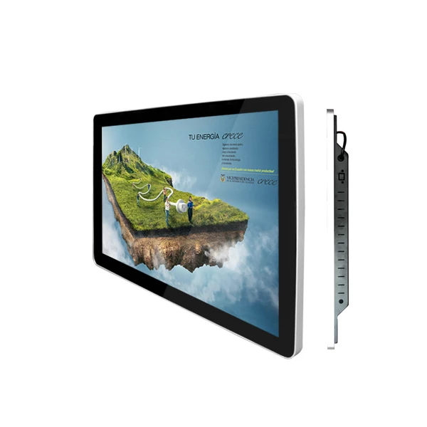 

21.5" Super Slim Wall Mount 2K Full HD Commercial Display Digital Menu Board Digital Signage Lcd Advertising Screen