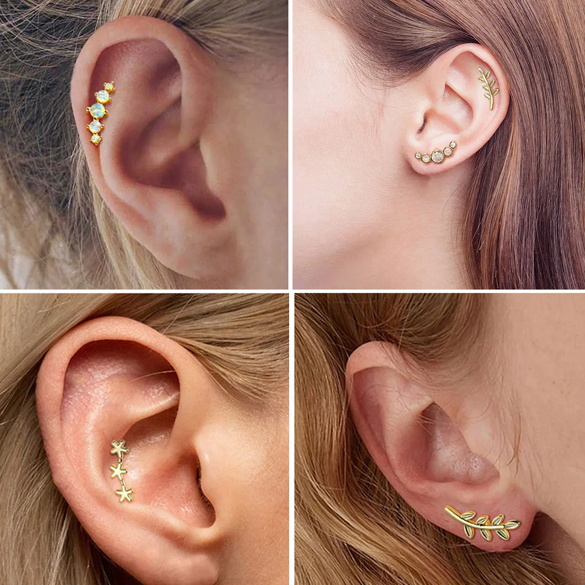 Opal Screw Back Women Plant Guangdong Classic Stud Earrings Earings For Womens
