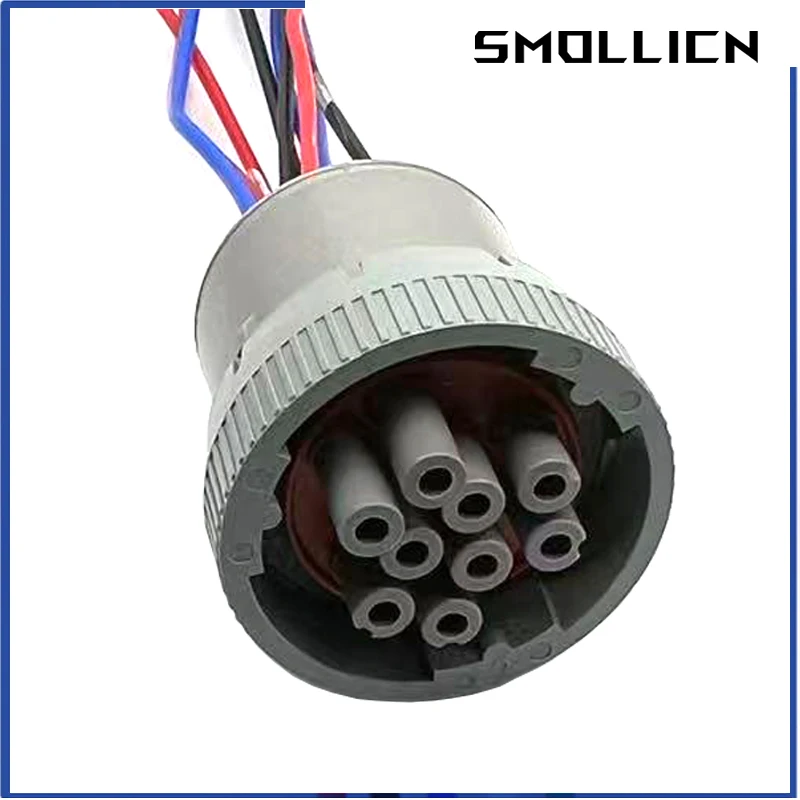 Conector de Diagnóstico com Fio Fábrica Genuine Plug Pin Hd16-916s Deutsch Cat Circular Cinza Impermeável 15cm Sets