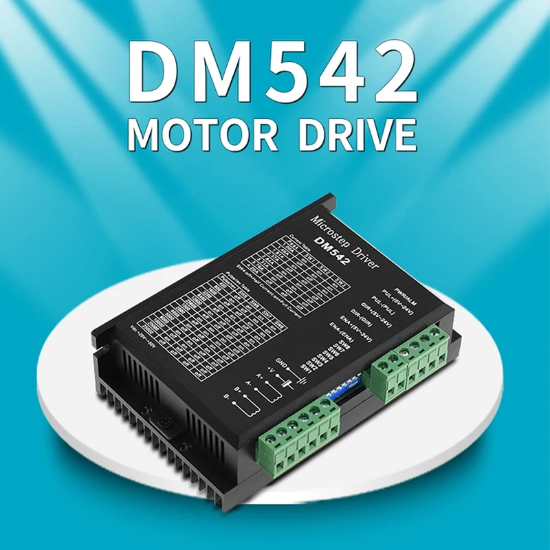 Stepper Motor Driver, DM542 Stepper Motor Driver Dsp Digital Driver Board for Nema 17, Nema 23 ,Etc