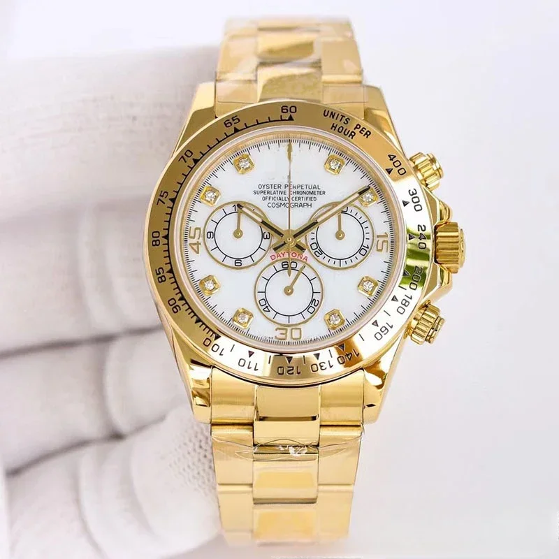 Fine Gold Panda Daytona Series Fully Automatic Mechanical Movement Men\'s Luxury and Distinguished Watch Automatic Watch Men