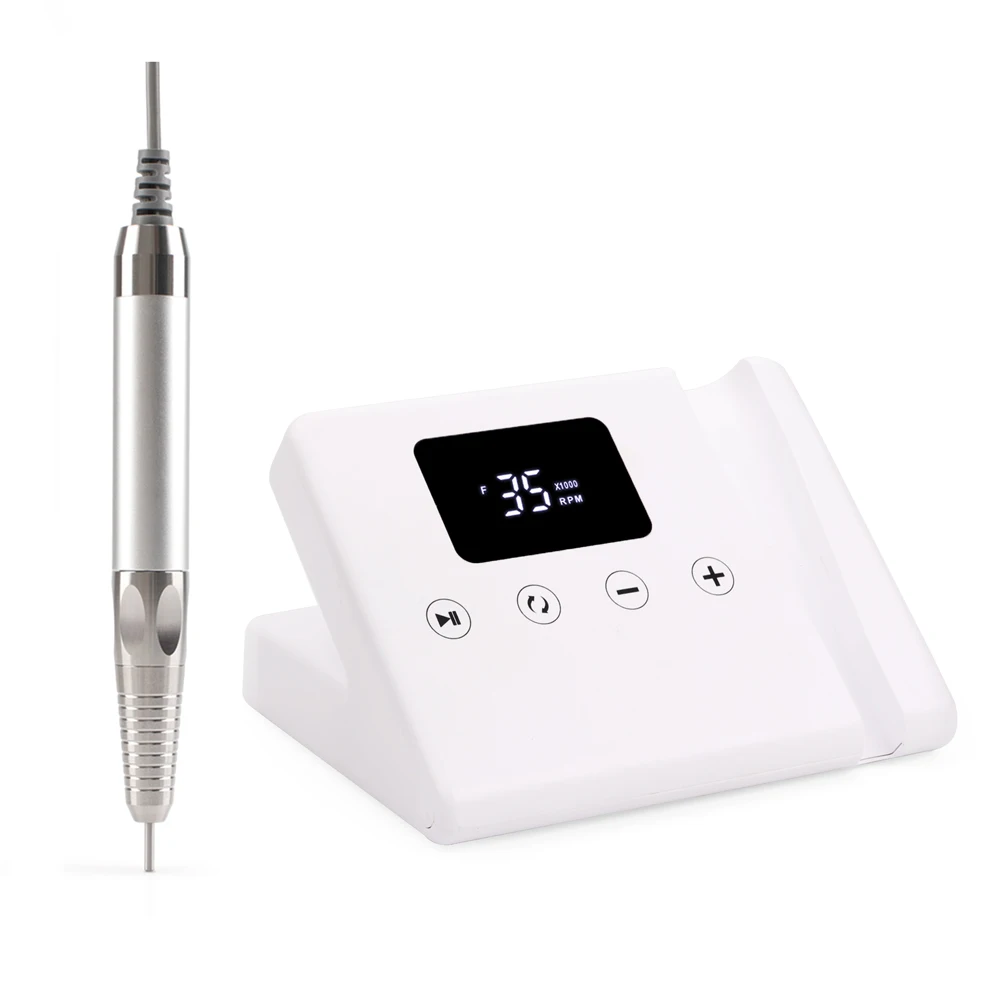 Desktop Touch Button Screen Electric File High Power 85W Cord Nail Drill Machine