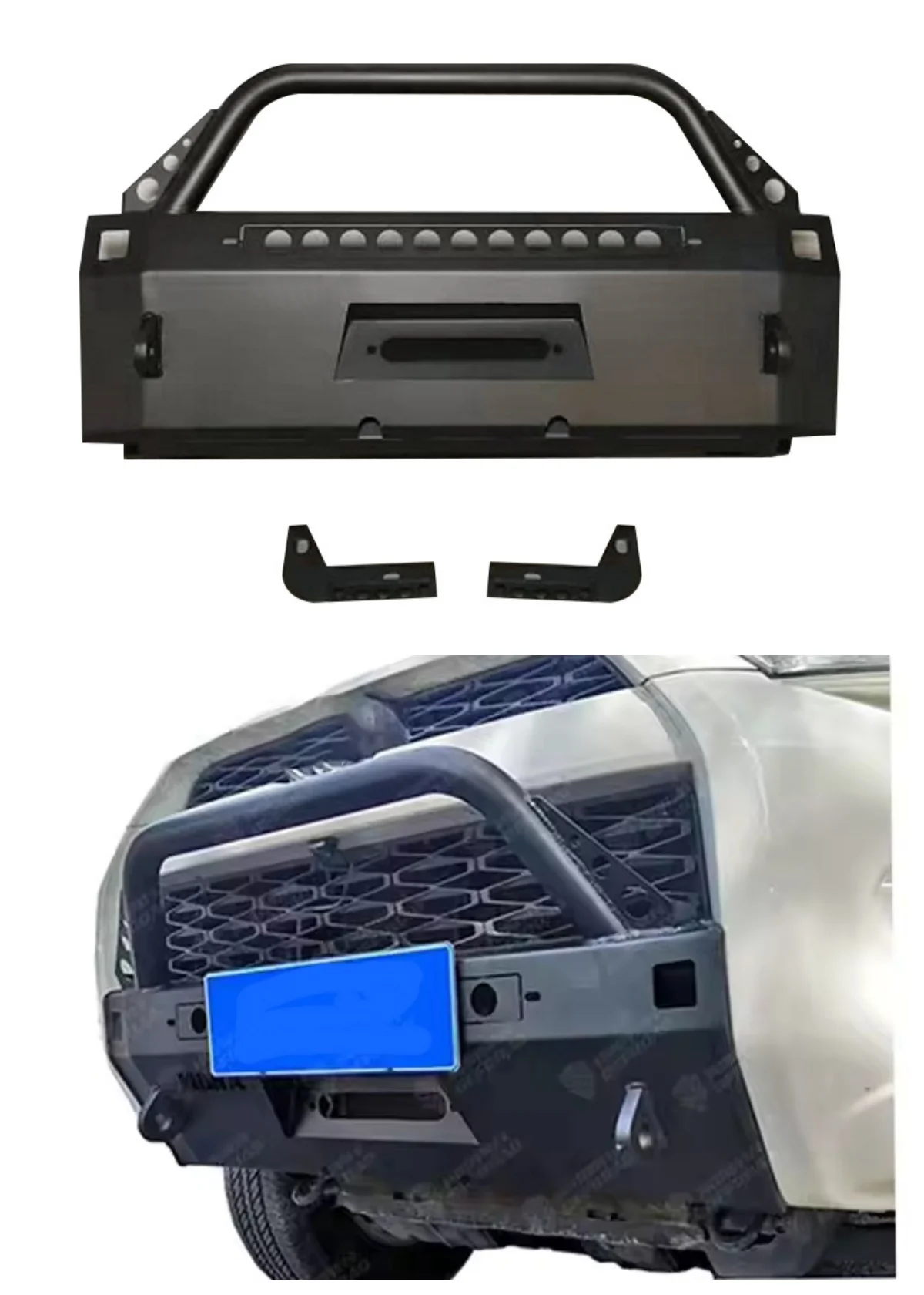 For Toyota 4runner2019+ Front Bumper Off-Road Vehicle Steel Side Sway Bar Front Cow Bar Bumper