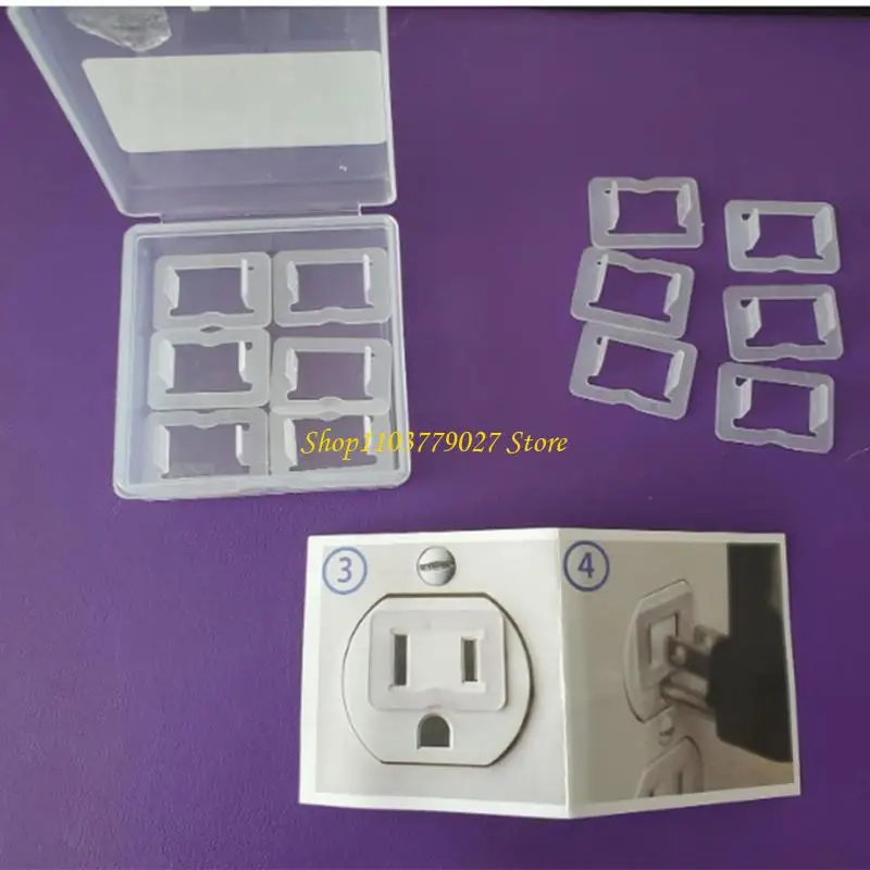 C4DF 50PCS المقبس مثبتات إدراج آمنة منافذ فضفاضة البلاستيك سهلة الاستخدام