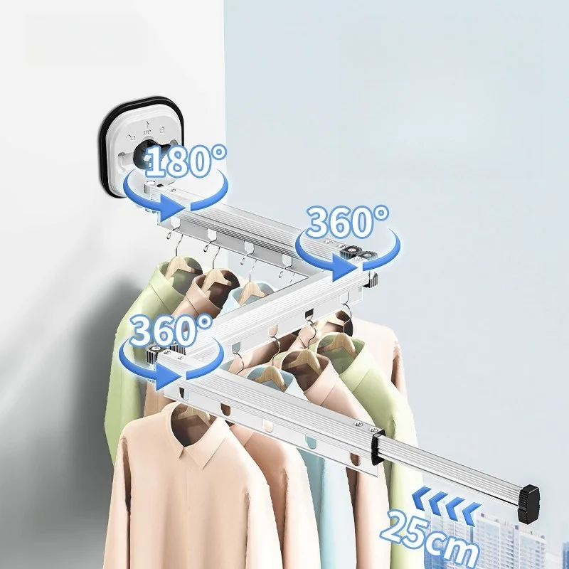 Folding Drying Racks Retractable Clothes Horse Hanger Clothesline Coat Shelves Clothes Line Hanging Organizers Home Accessories