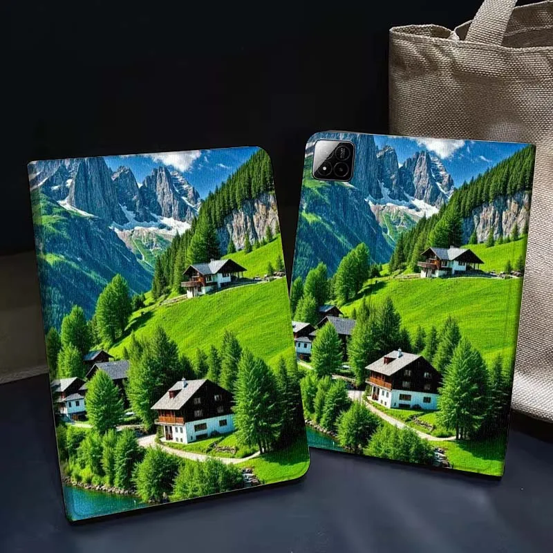 

Alpine Mountain House Meadow For Xiaomi Redmi Pad 2 7 8 6 6S 5 4 SE Pro 8.8 11 8.7 11.2 12.4 Ultra Plus Max Tablet Case