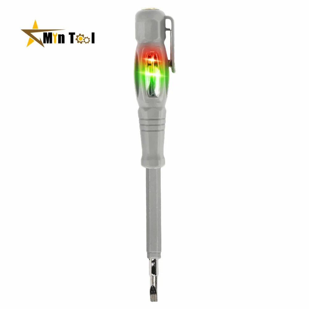 AC24-250V Neon Bulb Indicator Meter Electric Pen Insulated Highlight Pocket Tester Pen Screwdriver for Electrician Tool