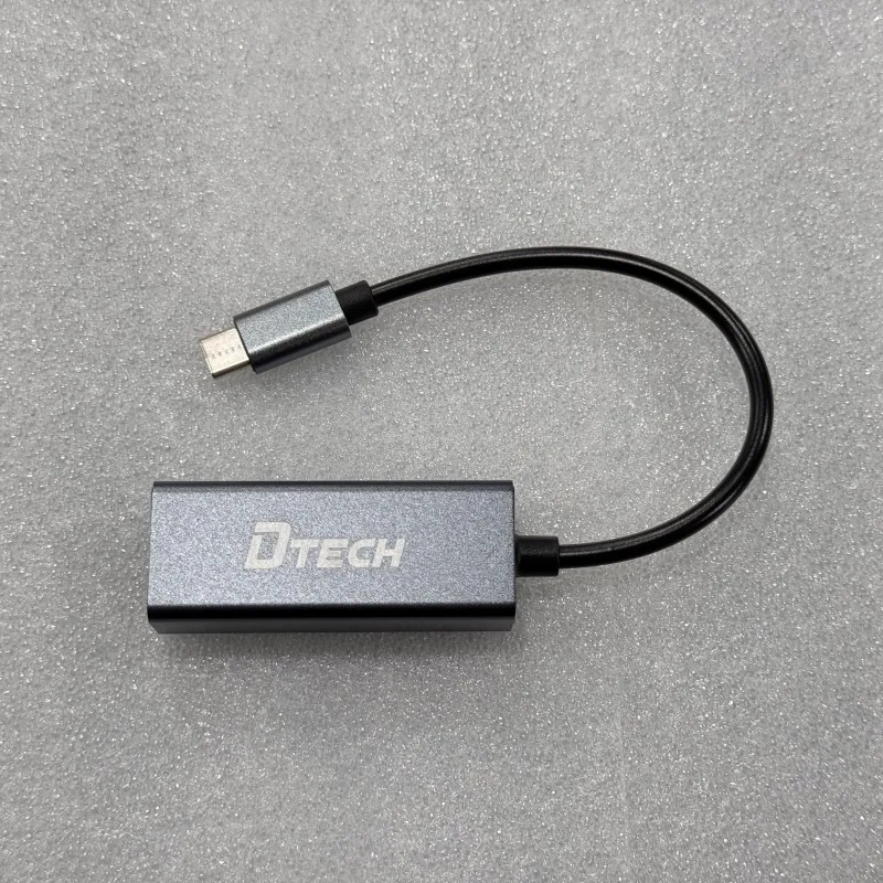 

DTECH DT-3329 Тип C к RJ45 100 Мбит/с Ethernet-адаптер-конвертер Кабель для ноутбука