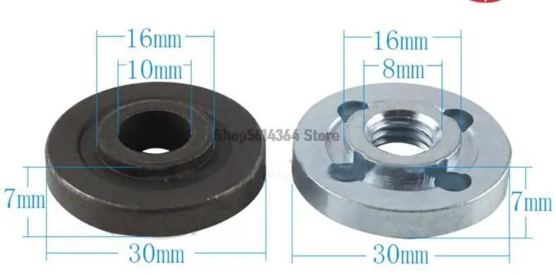 2 Pair Replacement Angle Grinder Fitting Part Inner Outer Flange for Bosch 6-100