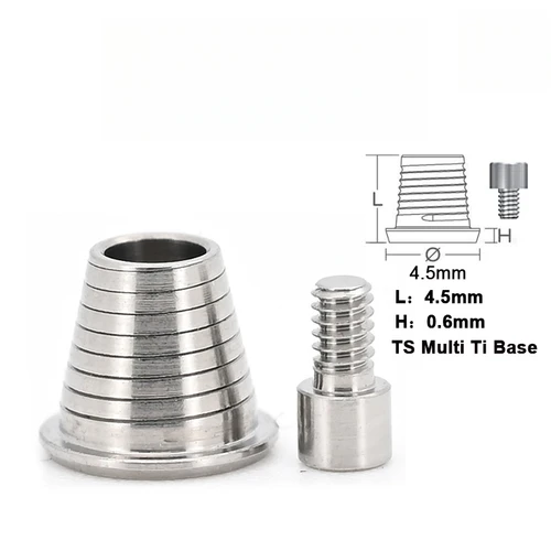 Diseño universal de componentes compuestos para implantes, accesorios para equipos dentales, restauración de reemplazo de implantes, un juego