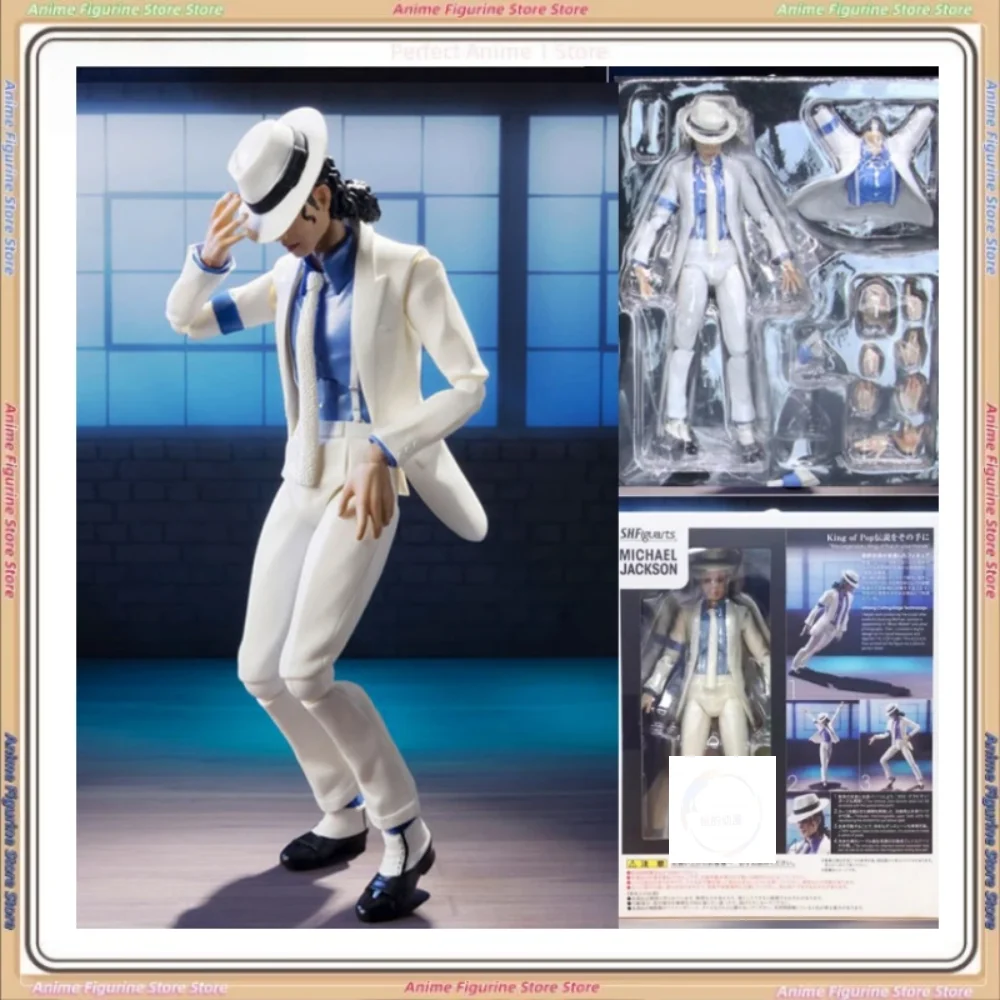 

Bandai Shf Michael Ultra Movable Action Figure Crime High Hand Jackson Clothes Model Toys Ornaments Figures
