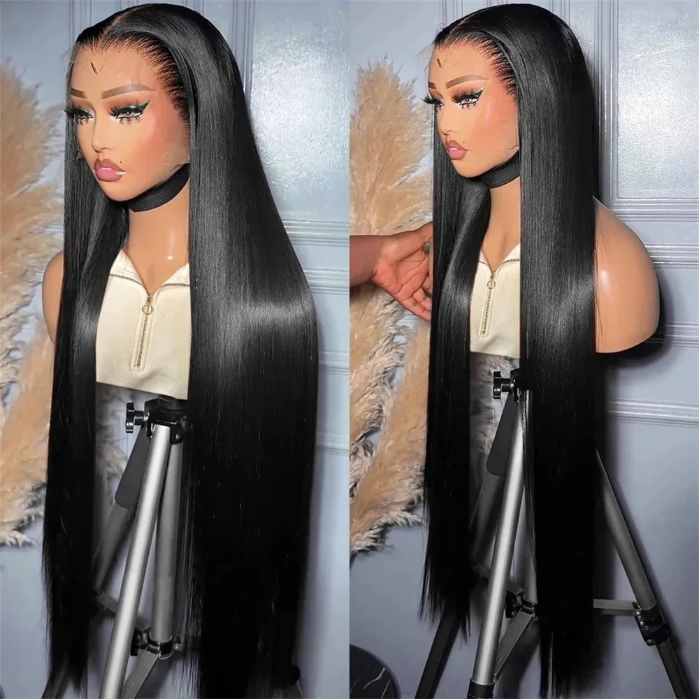 Straight Lace Front Wigs 13x6 HD Lace Human Hair Wigs For Black Women Pre Plucked Brazilian 30 32 38 Inch 13x4 Lace Frontal Wig