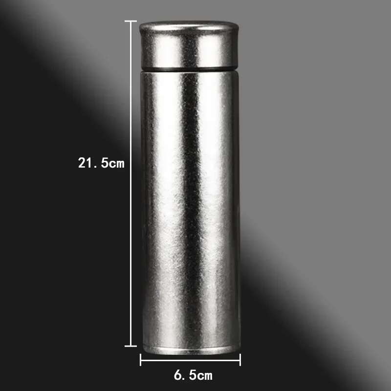 Pure Ttanium Thermos Cup,Mug,Double Layer Vacuum Flasks,Long-term Heat Preservation Drinkware,Large Capacity Water Bottle,480ml