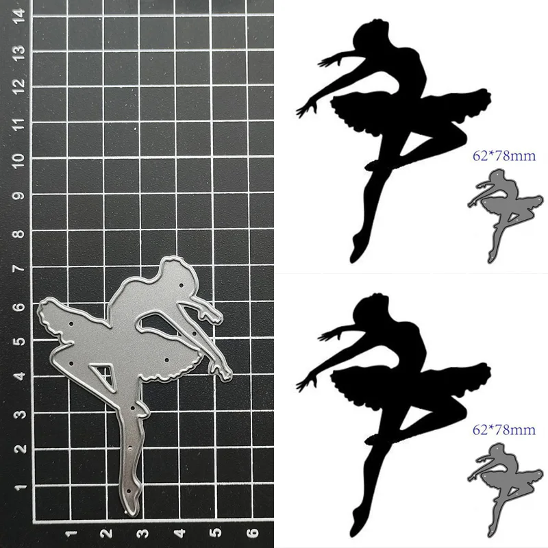 

Ballet Girl Metal Cutting Dies Stencils For DIY Scrapbooking Decorative Embossing Handcraft Template