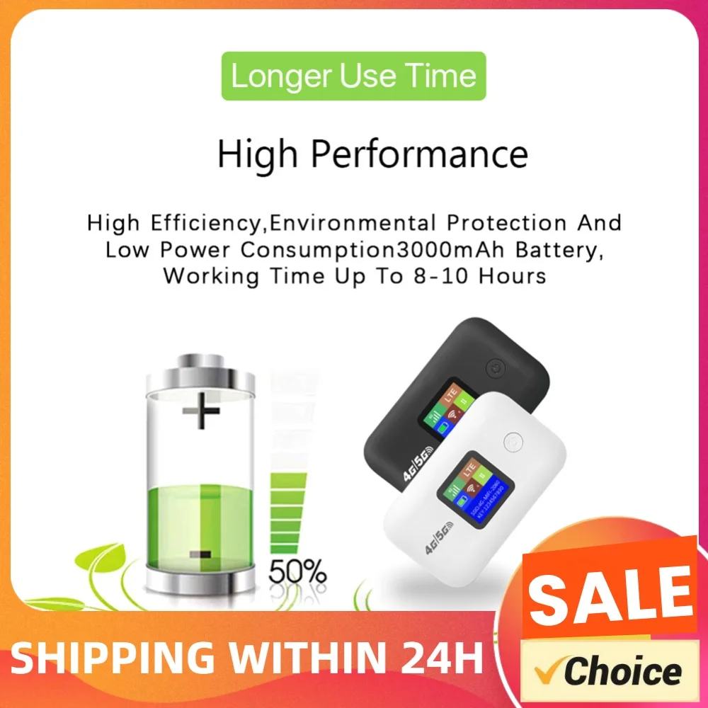 Mini Outdoor WIFI Hotspot with SIM Card Slot 4G Lte WiFi Router 150Mbps Portable Wireless Modem 3000mAh Wireless Portable Router