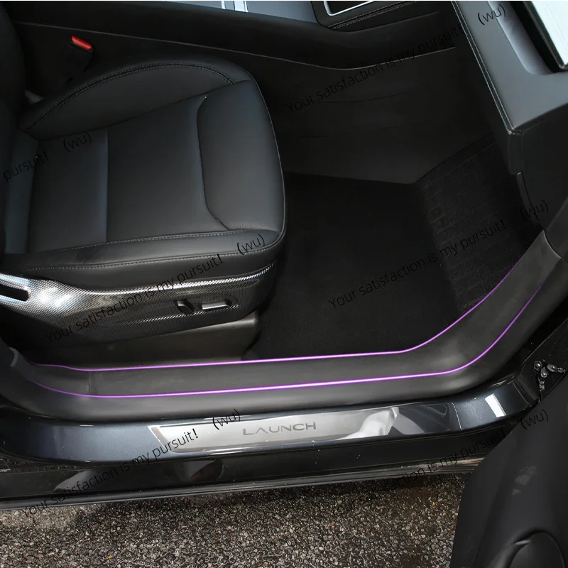 Applicable to Tesla threshold strip Huanxin new version ModelY/3 front and rear all-inclusive threshold guard carbon