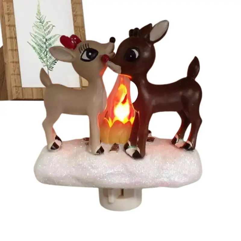 

Светильник для костра, Рождественский ночник с питанием от батарейки, Рождественский Ночной светильник, компактный искусственный светильник для костра для рождественских помещений