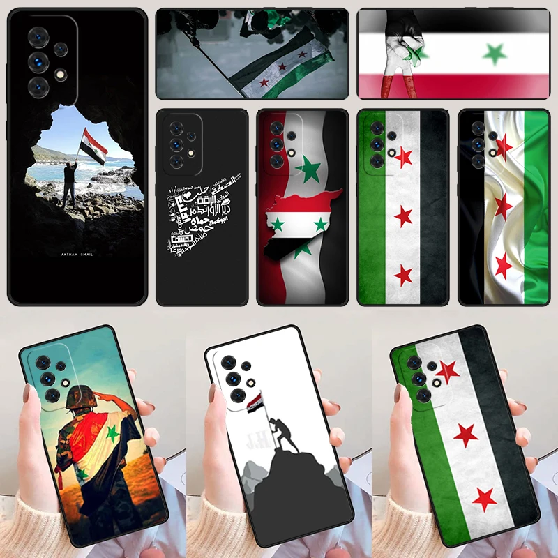Flag of Syria phone case For Samsung Galaxy A42 A31 A40 A51 A71 A32 A80 A91 A52 A72 A73 A20e A21S A50 A70 A11 A12 Cover