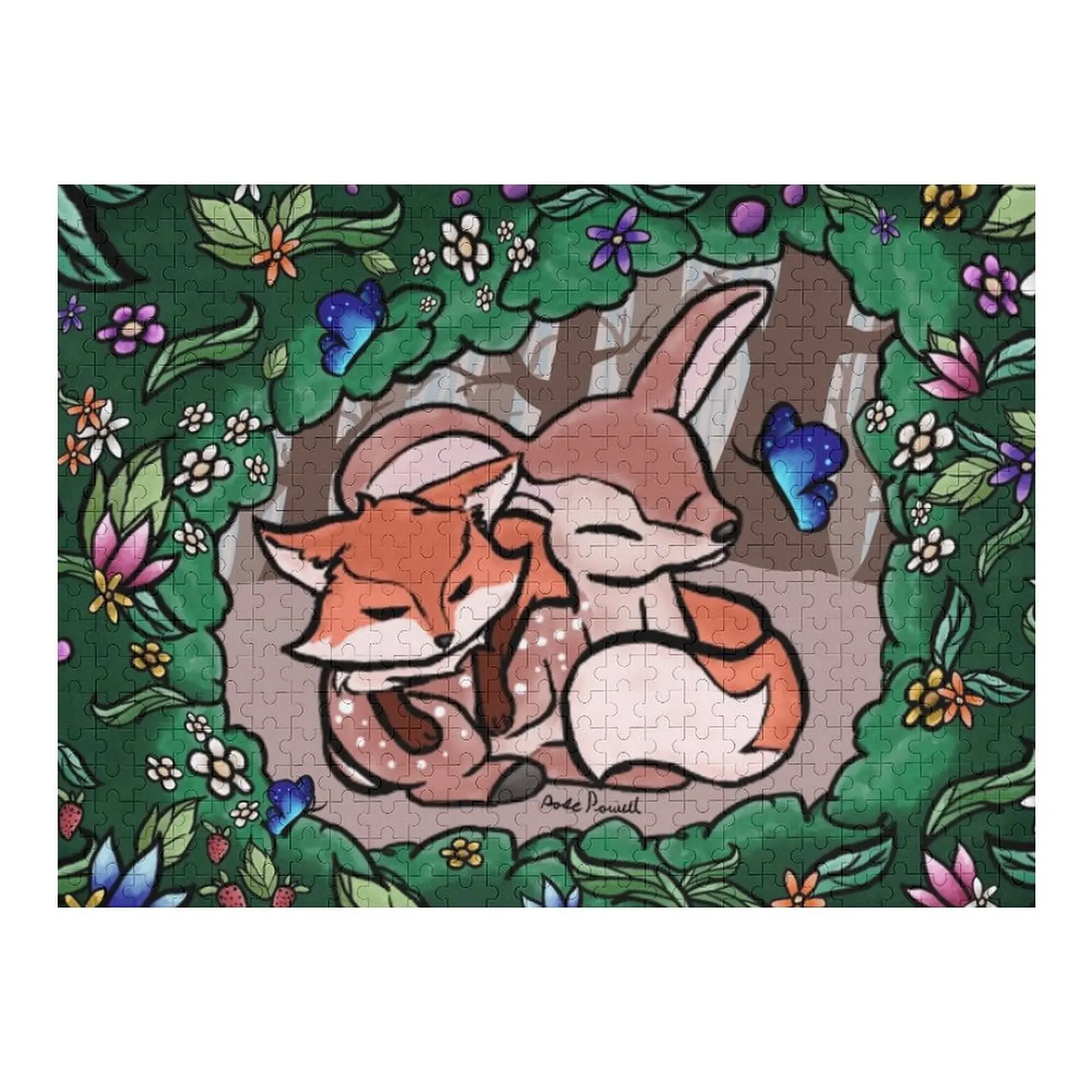 

Пазл для спящего паука и лисы, детская игрушка на заказ, фото, персонализированные подарки, головоломка