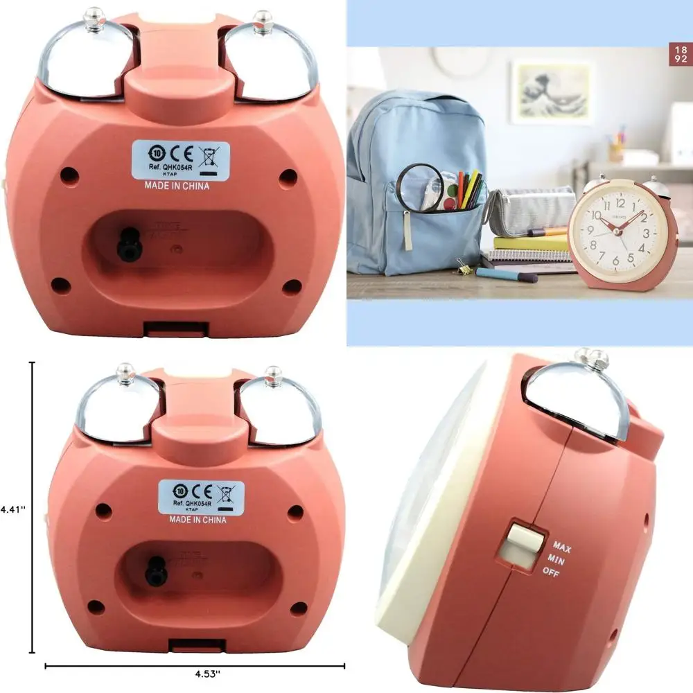 

Orange Modern Bedroom Alarm Clock - Stylish Timepiece