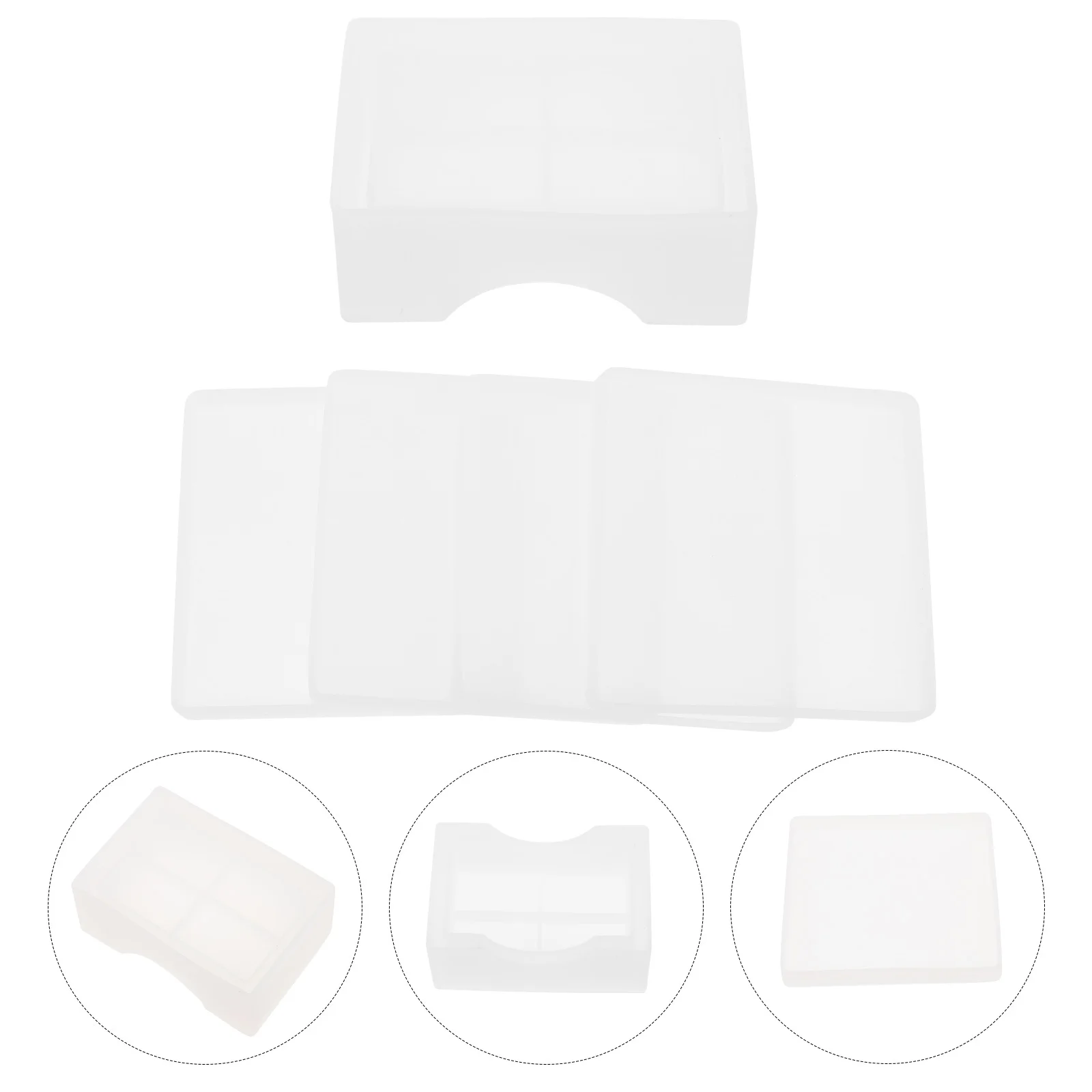 

1 Set Silicone Coaster Mold Diy Cup Pad Molds For Handmade Cushion Crafts Reusable Coaster Storage Box Making Kit Silicone Diy