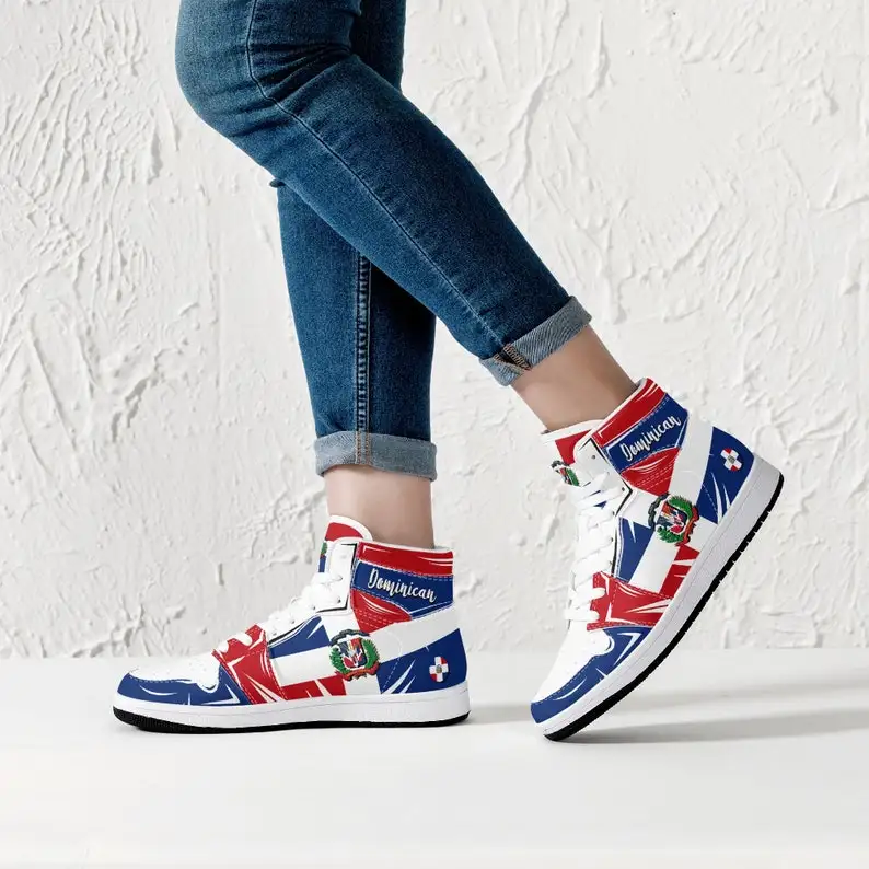 Dominican Republic High Tops, National Flag, Dominican Republic, Santo Domingo, Dominican Republic Flag Premium High Tops