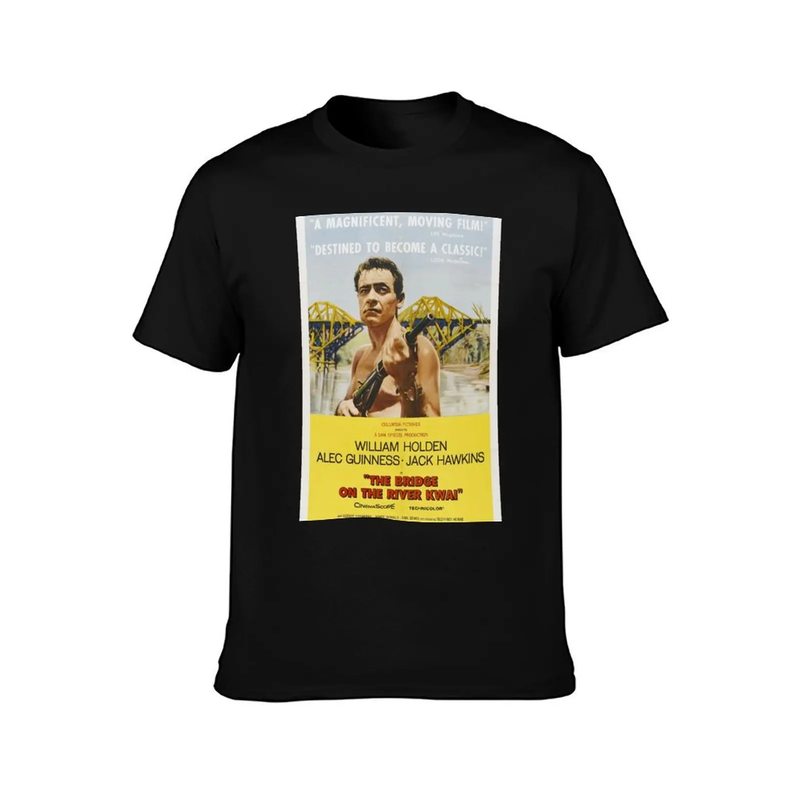 The Bridge on the River Kwai T-Shirt, Summer Casual Cotton Tee, Oversized Streetwear Tops, Vintage Graphic Print, 100% Cotton